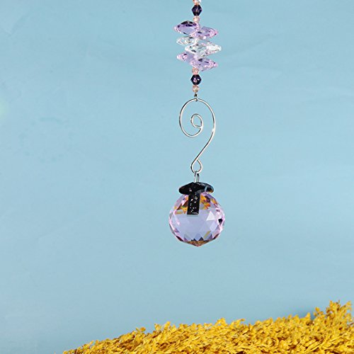 H&D 30mm Crystal Ball Prism Ornaments Hanging Sun