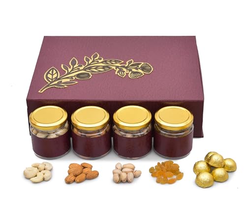 Image of NUTRI MIRACLE Rakhi With Dry Fruits And Chocolate | Rakhi With Dry Fruits And Chocolates Gift | Return Gift For Raksha Bandhan | Rakhi Set For Bhaiya Bhabhi