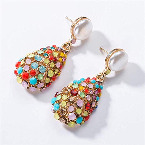 Pendientes de acrílico de color caramelo para mujer en verano 3