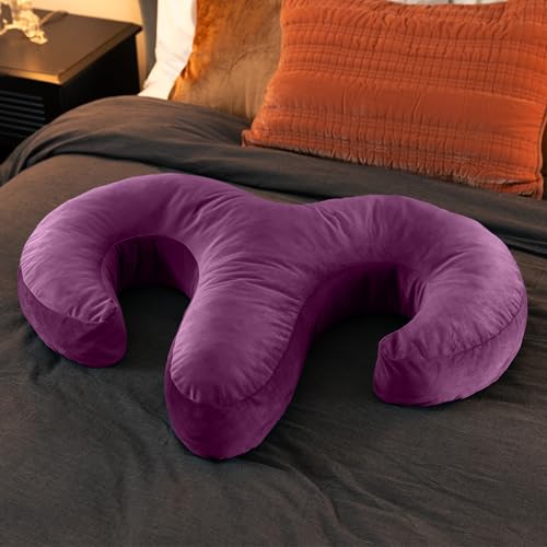 Liberator Arie Duo Spooning Pillow for Couples, Purple