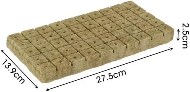 Sponge Block Starter Plugs Rock Wool Grow Cubes Seed Starters, for Planting Hydroponics Cuttings Plant Propagation Supply