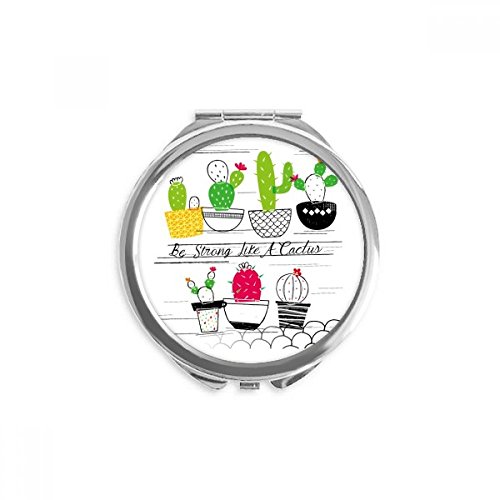 Miroir portable cactus plantes grasses, idée cadeau anniversaire femme