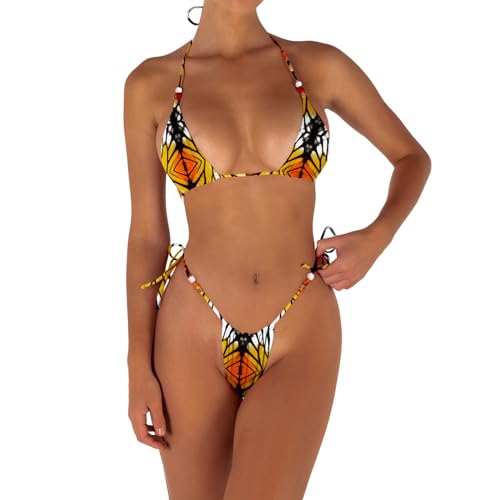 Ensemble bikini sexy parfait pour vos vacances à la plage en maillot de bain dos nu de créateur