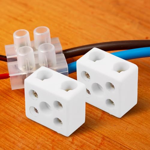 Bloque de terminales cerámico contra sobrecalentamiento: conector de cables de 2 posiciones 7