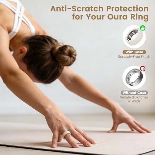 sylacor 6 Pack Ring Covers for Oura Ring Gen 4/4 Ceramic/Oura Ring Gen 3 - 5
