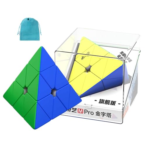 QY M Pro Pyraminx Flagship【ポーチ付き/正規品】ステッカーレス 磁石搭載 奇芝 競技用 ピラミンクス