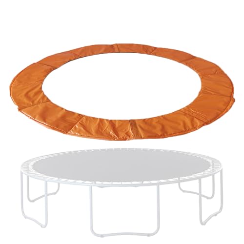 SUOGROLI 6FT,8FT,10FT,12FT Trampoline Protection Mat Replacement Trampoline Surround Pad, Safety Guard Spring Padding,10FT,Orange