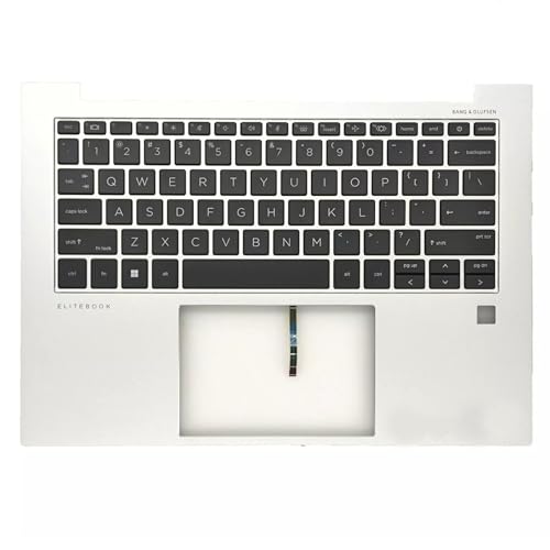 Wzqrps New Replacement for HP Elitebook 840 845 G9 G10 Laptop Upper Case Palmrest Backlit Keyboard Assembly Part N09058-001 6070B2190301 6070B1965701 N45442-001 Silver