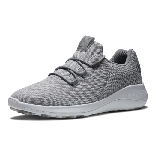 FootJoy mens Fj Flex Coastal Golf Shoe, Grey/White, 10.5 US