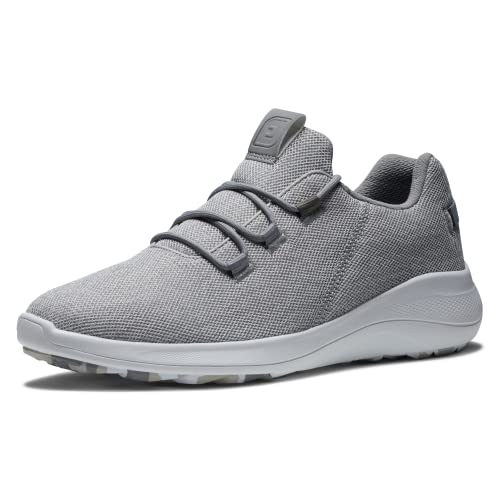 FootJoy Men's Fj Flex Coastal Previous Season Style Golf Shoe, Grey/White, 7