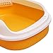 MFMEXUL Open Container for Pet Waste, Suitable for Small Animals, Yellow