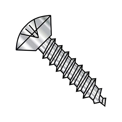 Tornillo autorroscante oval 18-8 inoxidable Phillips 5,000 pzas