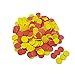 DNB 200 Pieces 1 Inch Double-Sided Red-Yellow Foam Counters for Kids, Early Learning Math Counting Chips