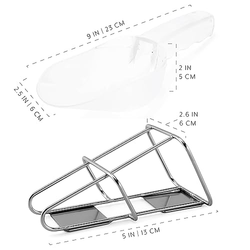 Darware Ice Maker Scoop w/Holder (2-Piece Set); Scooper Accessory for Counter Top Ice Makers and Machines - Thumbnail 6