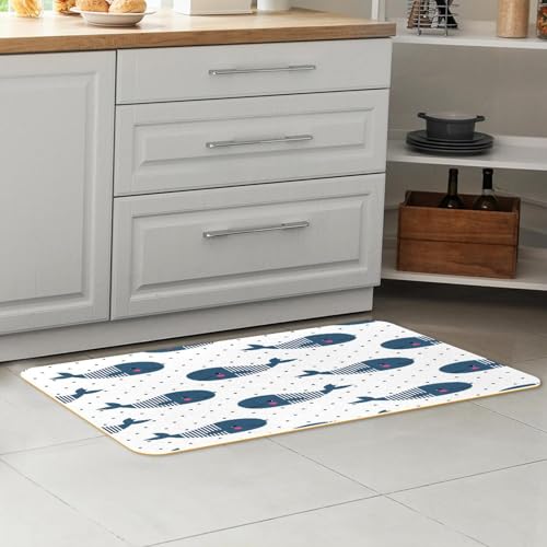 Tapis de cuisine absorbant et lavable lot de 2 antidérapants
