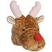 Loftus Rudolph Santas Reindeer Red Nose Costume Hat, Brown Red, One-Size
