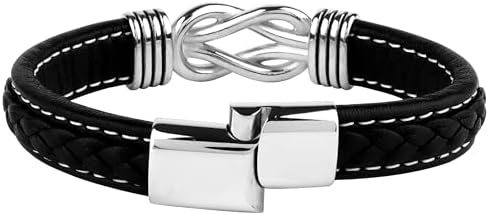 Pulsera de Cuero y Plata para Hombre 417aq8SpI9L. AC SR38. SL1000