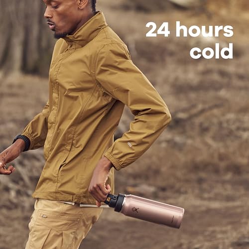 Hydro Flask Lightweight Wide Flex Chug Cap - Insulated Stainless Steel Water Bottle 24 Oz Obsidian - image 7