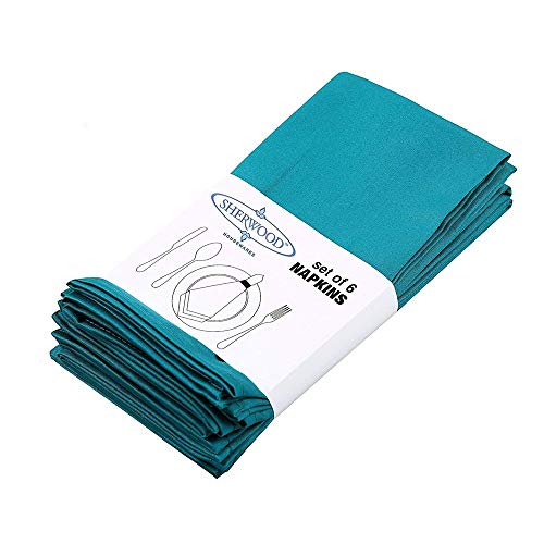 QYLJX 12 pcs Servilletas de Cena de AlgodóN y PoliéSter, Mantel de Calidad de Hotel para El Juego de Bodas del Restaurante del Hotel, Servilleta de Tela Lavable, Reutilizable, 15"x 15" Cover