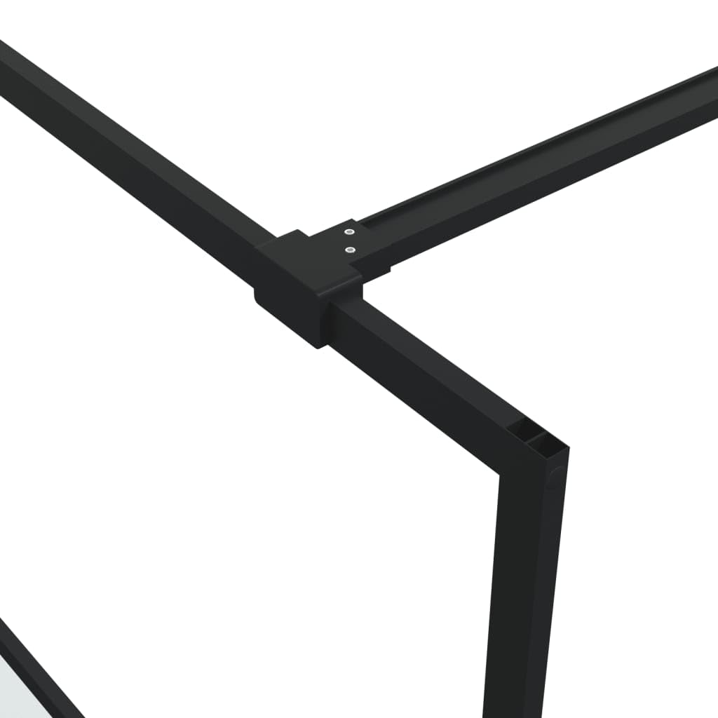 Mampara de ducha de cristal templado semimate, 5 mm, 90 x 195 cm, 4 paneles con perfil ajustable y protección contra salpicaduras
