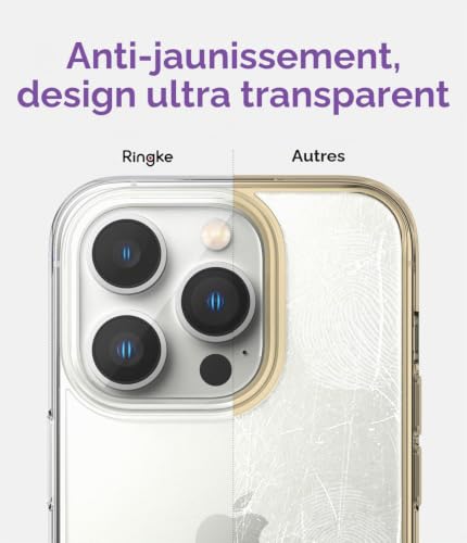 Coque iPhone 14 Pro protection transparente qui évite les rayures