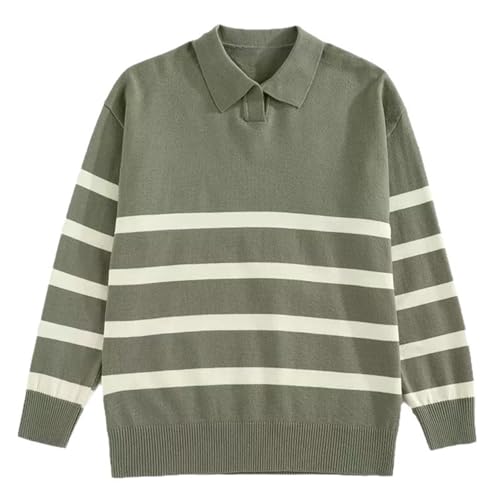 Suéter de punto con cuello chal para hombre que ofrece abrigo cómodo y holgado