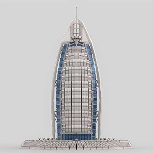 CIAMI Burj Al Arab Gebäude Bausteine MOC-113482, Weltberühmte Architektur Klemmbausteine Bausatz, Haus Modular Building… – Bild 6
