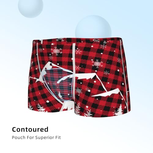 Boys' Cotton Boxer Brief Soft Underwear-Christmas Tree Buffalo Plaid4
