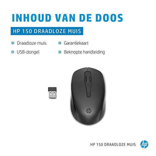 HP 150 sans Fil 1600 DPI pour gaucher et droitier Dongle USB A único - vue 8