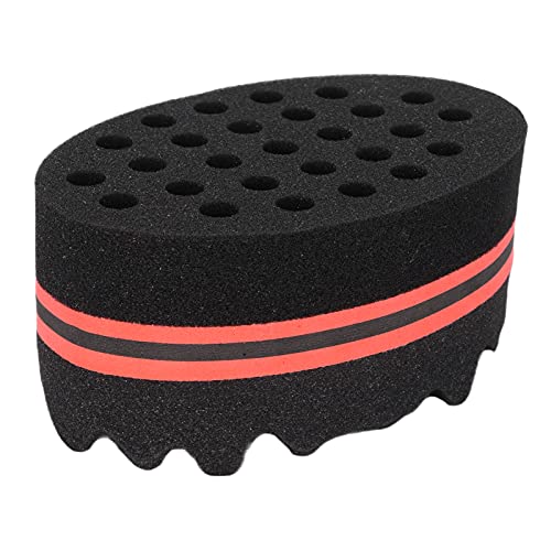 RASTKY Cepillo de Esponja para el Cabello, Herramienta de Cuidado de Peine Afro con Agujeros Grandes, para Hombres y Mujeres, Rizos, Espuma Adecuada para Viajes de Negocios