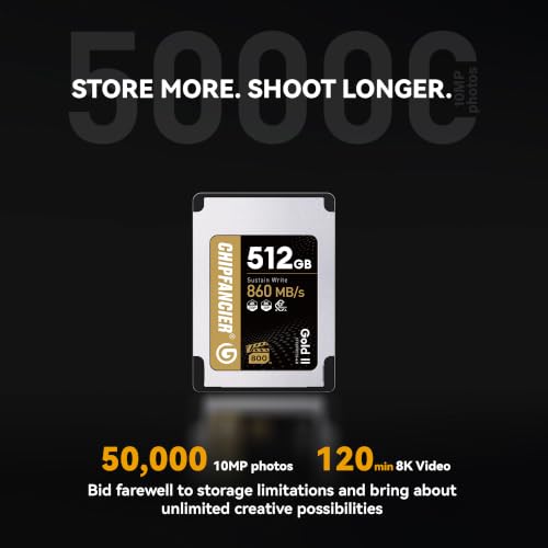 Image of 256GB CFexpress 4.0 Type A Card Up to 1750MB /s Read Speed & 1750MB /s Write Speed Type A Memory Card for RAW 4K /8K Video Recording Compatible with Sony Alpha Sony FX Cameras Dull Gold