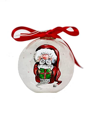 Palline di Vetro interamente dipinte a mano per albero di Natale personalizzabili su richiesta