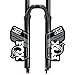 SHAYC F-O-X Float 32 Rendimiento Pegatina de Horquilla F-O-X32 Frontal Tenedor Calcomanía MTB Bicicleta Fork Etiquetas Accesorios de Bicicleta (Color : White Gray blk BTM)