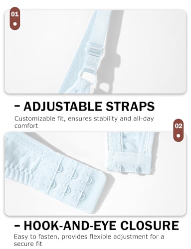 Happy Cherry Girls Wireless Light Padded Bra Adjustable Bralette Underwear Soft Cup Training Bras for Teen Girl3