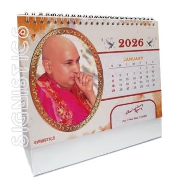 SIGNISTICS Jai Guru Ji Swaroop Table Calendar 2025 for Gift Blessings Office Shop Home-picture-31