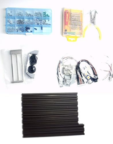 Image of ITX (17 x 17cm) PC Motherboard Open Case Frame, Open Bare Metal Air Water Cooling Fan Stand (Black)