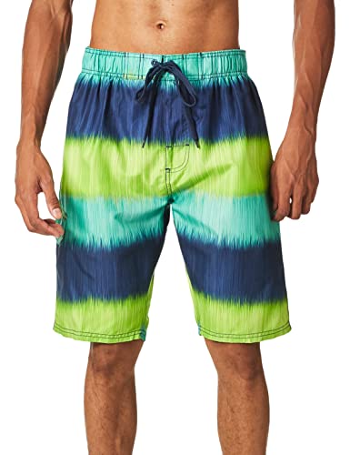 Image of Kanu Surf Men's Big Viper Extended Size Stripe Swim Trunk