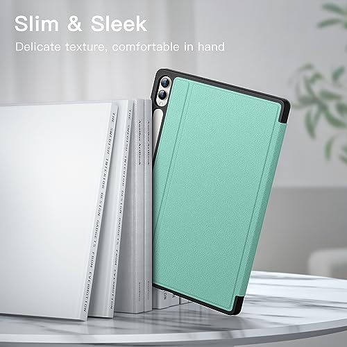 Coque Samsung Galaxy Tab S9 Plus multi-angle avec support S Pen vert
