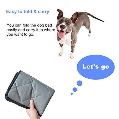 Dog-Crate-Bed-Mat-Washable-Kennel-Pad-Anti-Slip-Dog-Crate-Pad-is-Perfect-for-Dog-BedCrate-and-Kennel-Grey-18Wx29L