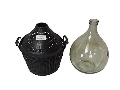 Glazen carboy/ demijohn met beschermkorf, 5 L - voor opslag en gisting - Image 6