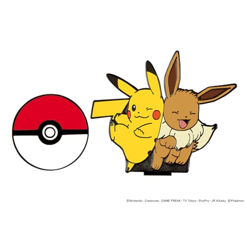 Enjoy Caddie Bag(エンジョイキャディーバッグ) グリーンマーカー ポケットモンスター ポケットモンスター (ピカチュウ&イーブイ) ゴルフマーカー クリップタイプ PMM002