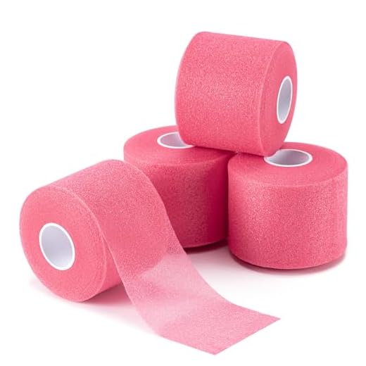 Honmein 4 Stück Pre Wrap Athletic Tape, Schaumstoff-Unterwickel-Bandage, Sportband, Handgelenke, Ellenbogen, Knie, Knöchel, Tape für Gymnastik, Boxen, Klettern