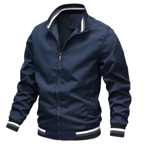 Veste de loisirs sportive homme pour mi-saison blouson casual contrasté
