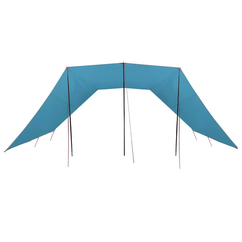 Wasserfester Tarp mit Dach aus Polyester und Fiberglas 250x240x, Campingzelt Zubehör für Outdoor, Trekking und Festival, vielseitiger Regenschutz und UV-Schutz für Wanderungen und