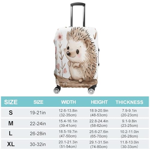 Housse de valise résistante aux rayures en polyester blanc taille M