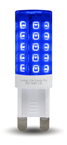 3w LED G9 Light Bulb Blue Replacement for Halogen Capsule 240v