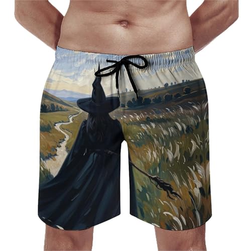 Short de bain homme séchage rapide à cordon doublure maille - 4