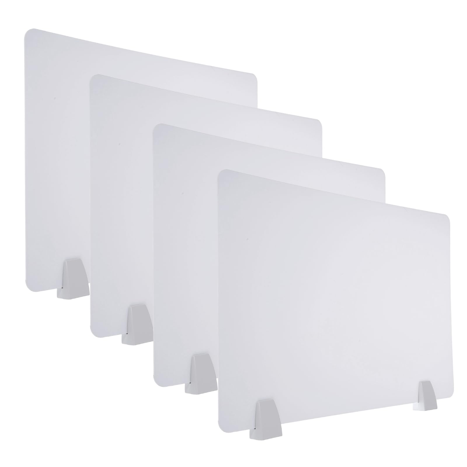 Écran anti-éternuements de table blanc pour open space et coworking