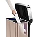 simplehuman 58 Liter / 15.3 Gallon Rectangular Hands-Free Dual Compartment Recycling Kitchen Step, Rose Gold Stainless Steel Trash Can
