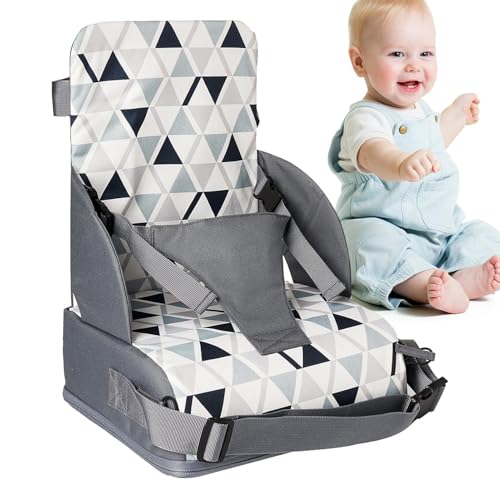 ダイニングテーブル用ブースターシート、キッチンチェア用ブースターシート - ビスタプリントダイニングチェア高さクッション,調節可能な椅子の背もたれクッションシート、家庭用旅行レストラン用ポータブルハイチェアブースターシート